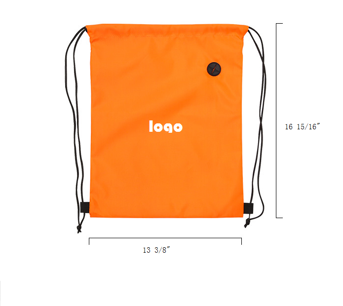 Outdoor Sports Colorful Waterproof Drawstring Bag Backpack 2