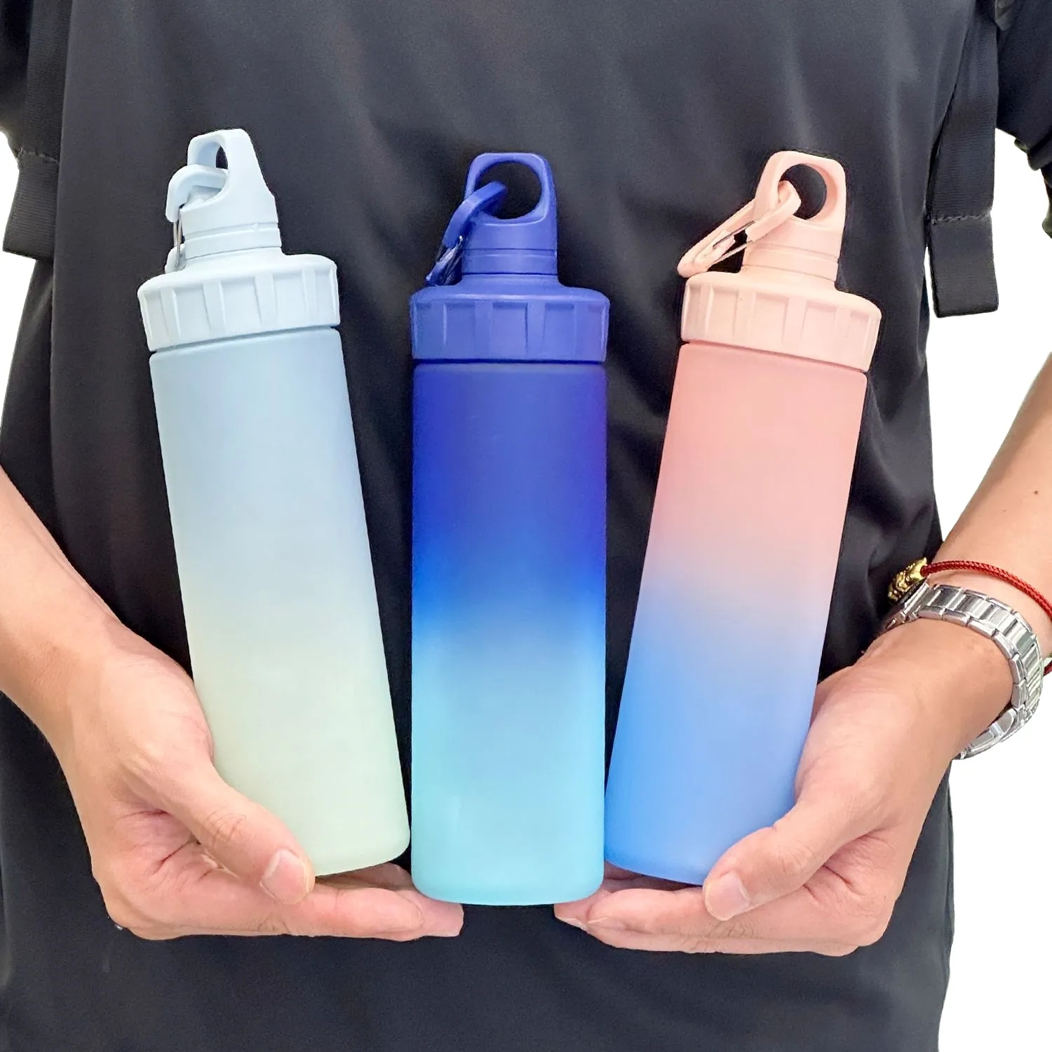 20.3 oz High Quality Gradient PP Sports Water Bottle 2