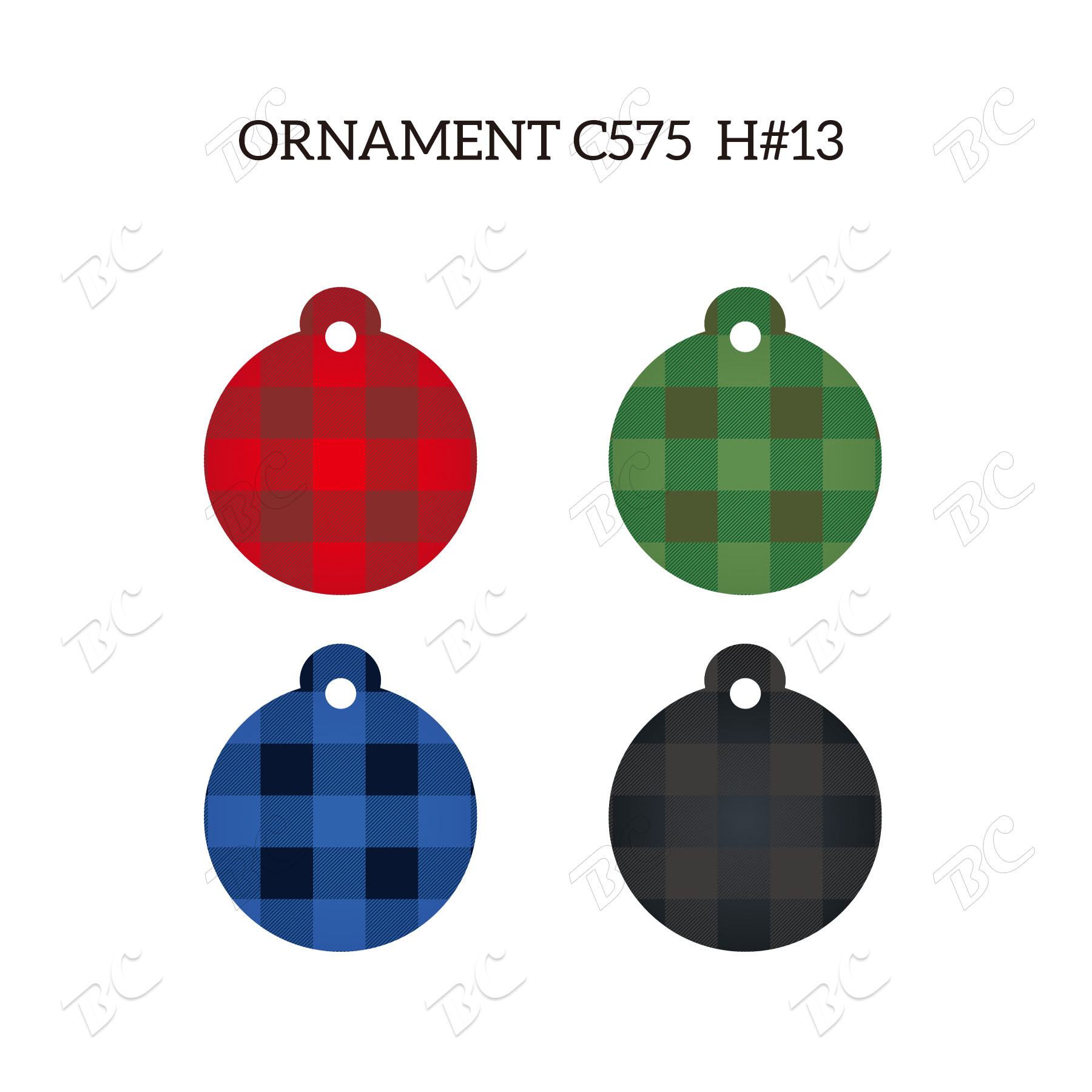 Free Shipping Full Color Christmas Ornament - Round 27