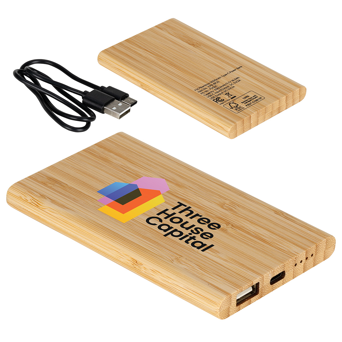 Bamboo 5000mAh Type-C Power Bank 5