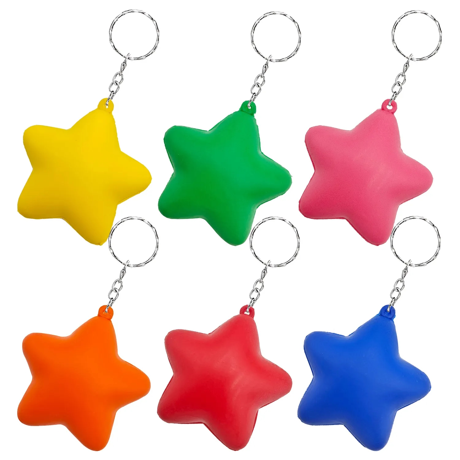 Customized PU Star Keychain 3