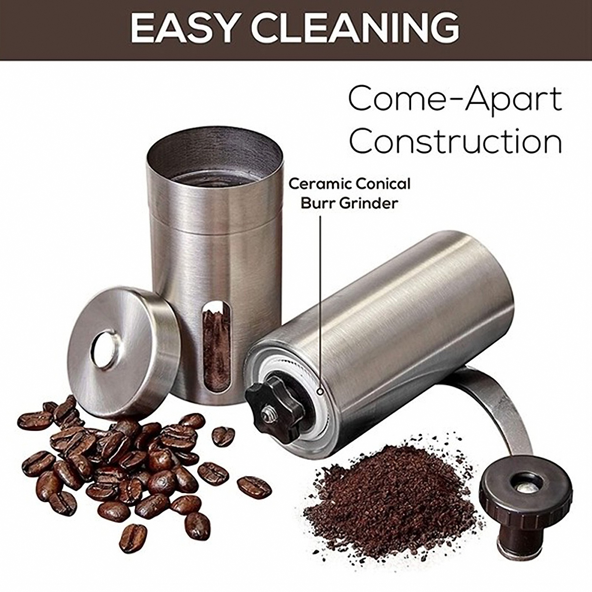 Handheld Manual Coffee Bean Grinder 8