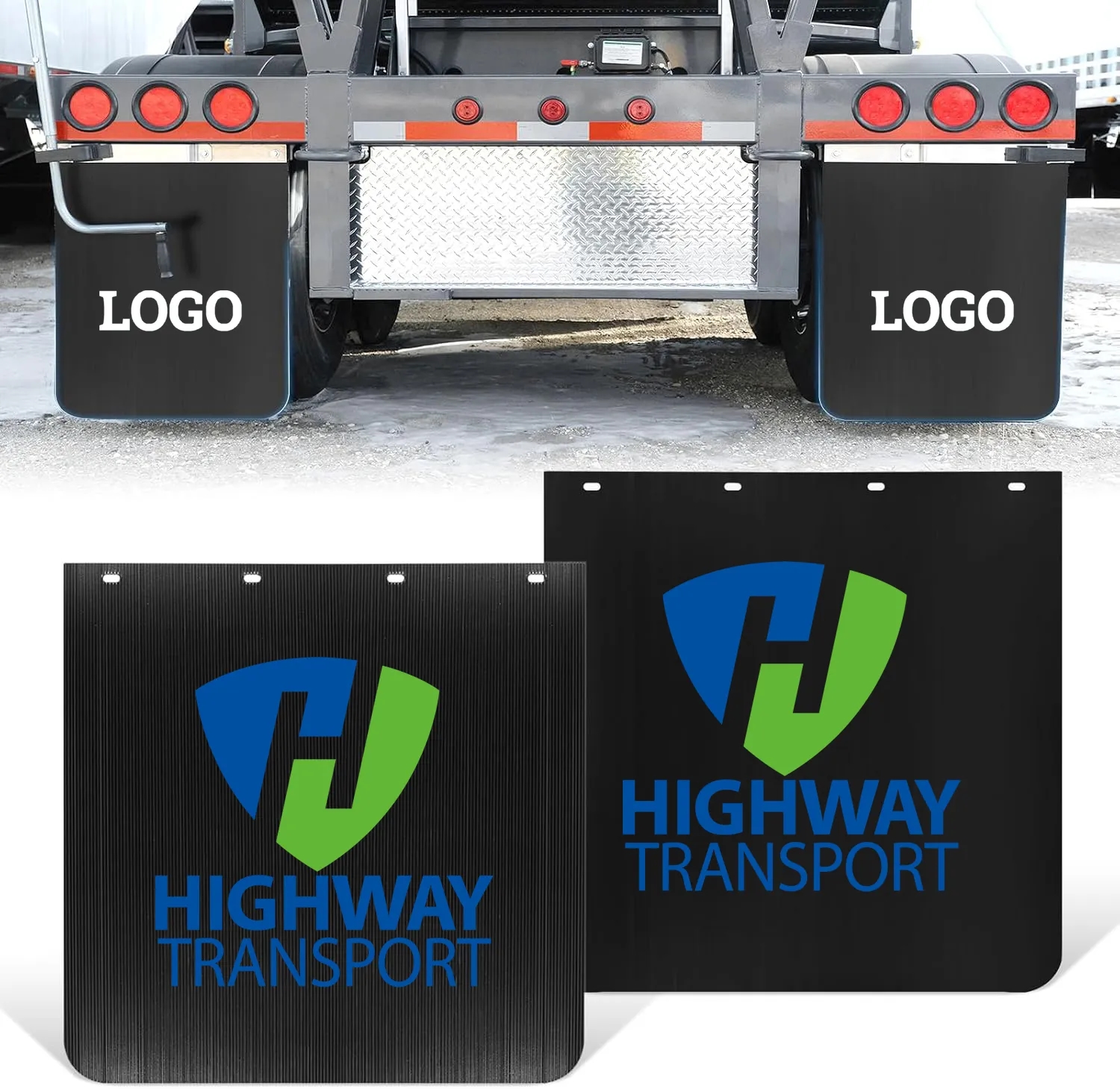 24"x24" Semi Truck Mud Flaps 3