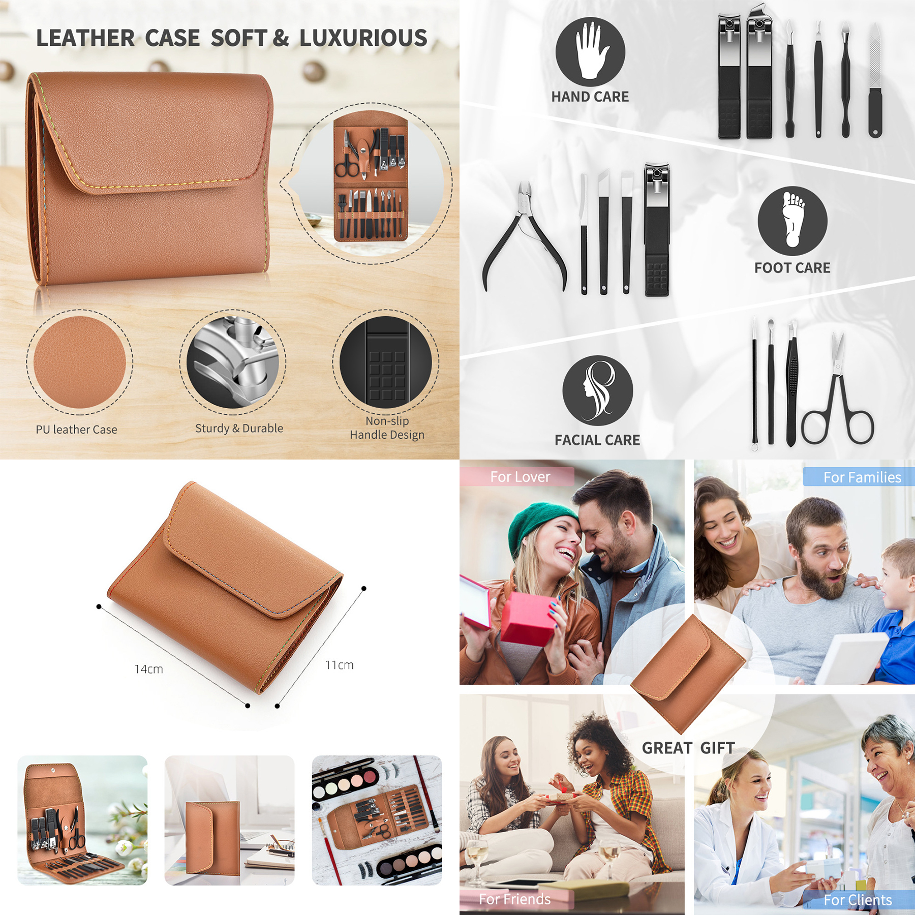 16pcs Nail Clippers ,Manicure Set 3