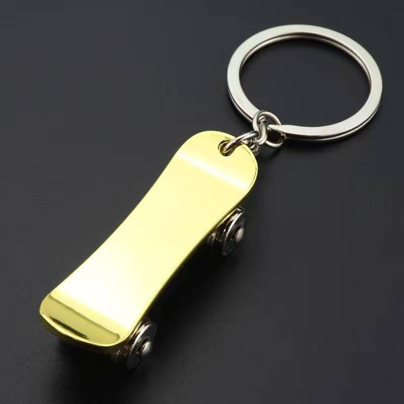 Skateboard Shaped Pendant Keychain 3