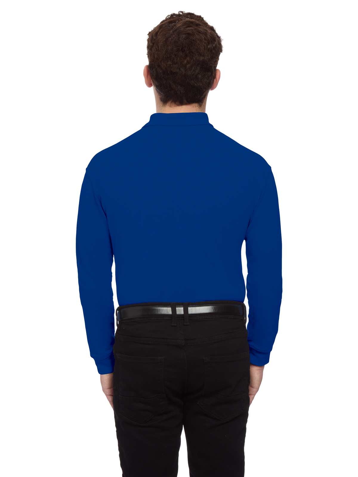Blue Generation - Men's Pocketless Superblend Long Sleeve Polo 13