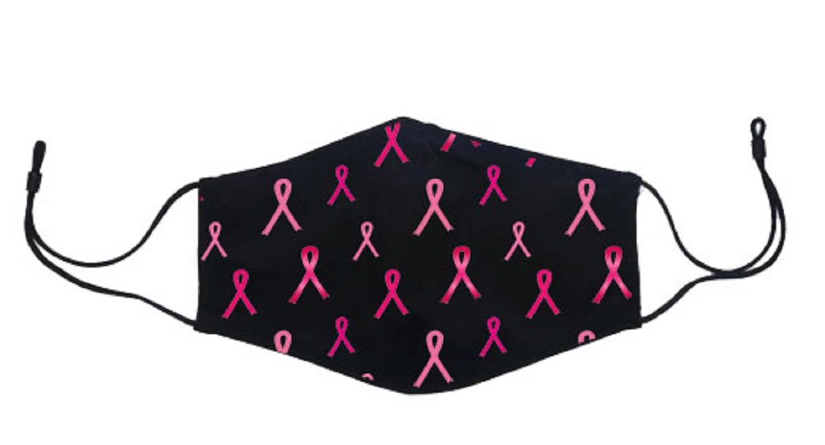 Breast Cancer Awareness Face Mask With Adjustable Ear Loops 1