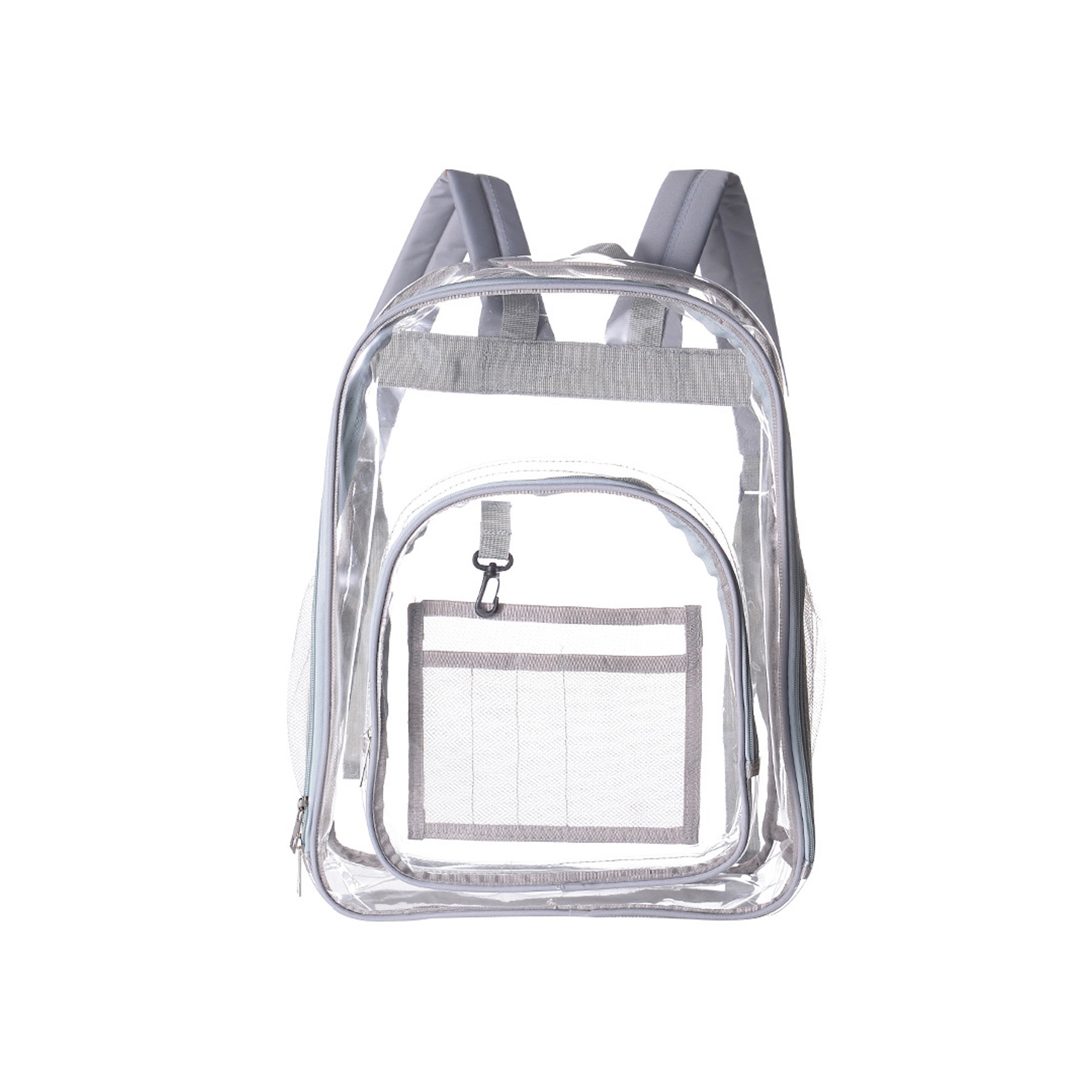 Heavy Duty Clear PVC Backpack With Side Pocket 6