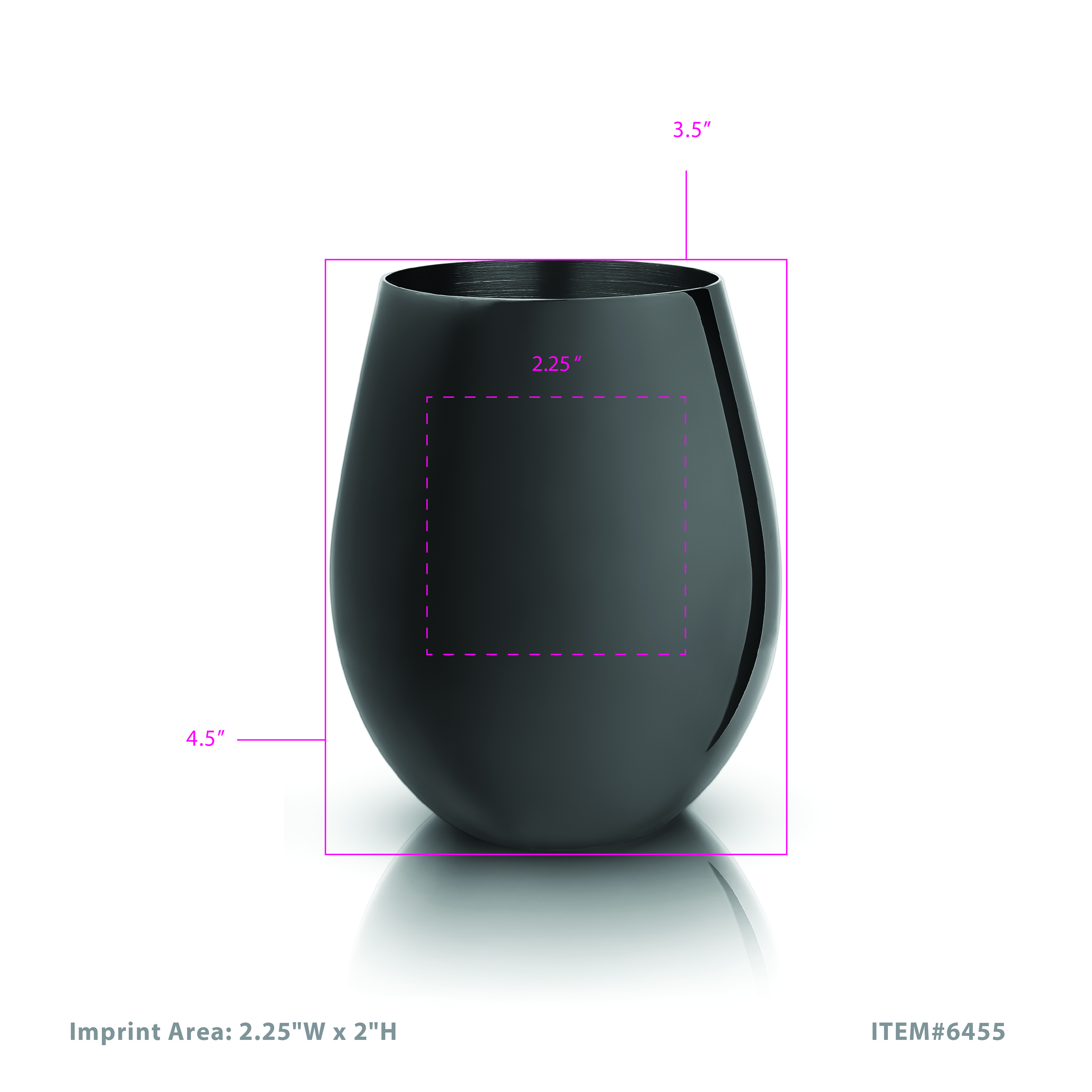 Viski® Stemless Metal Wine Tumbler, set of 2 6