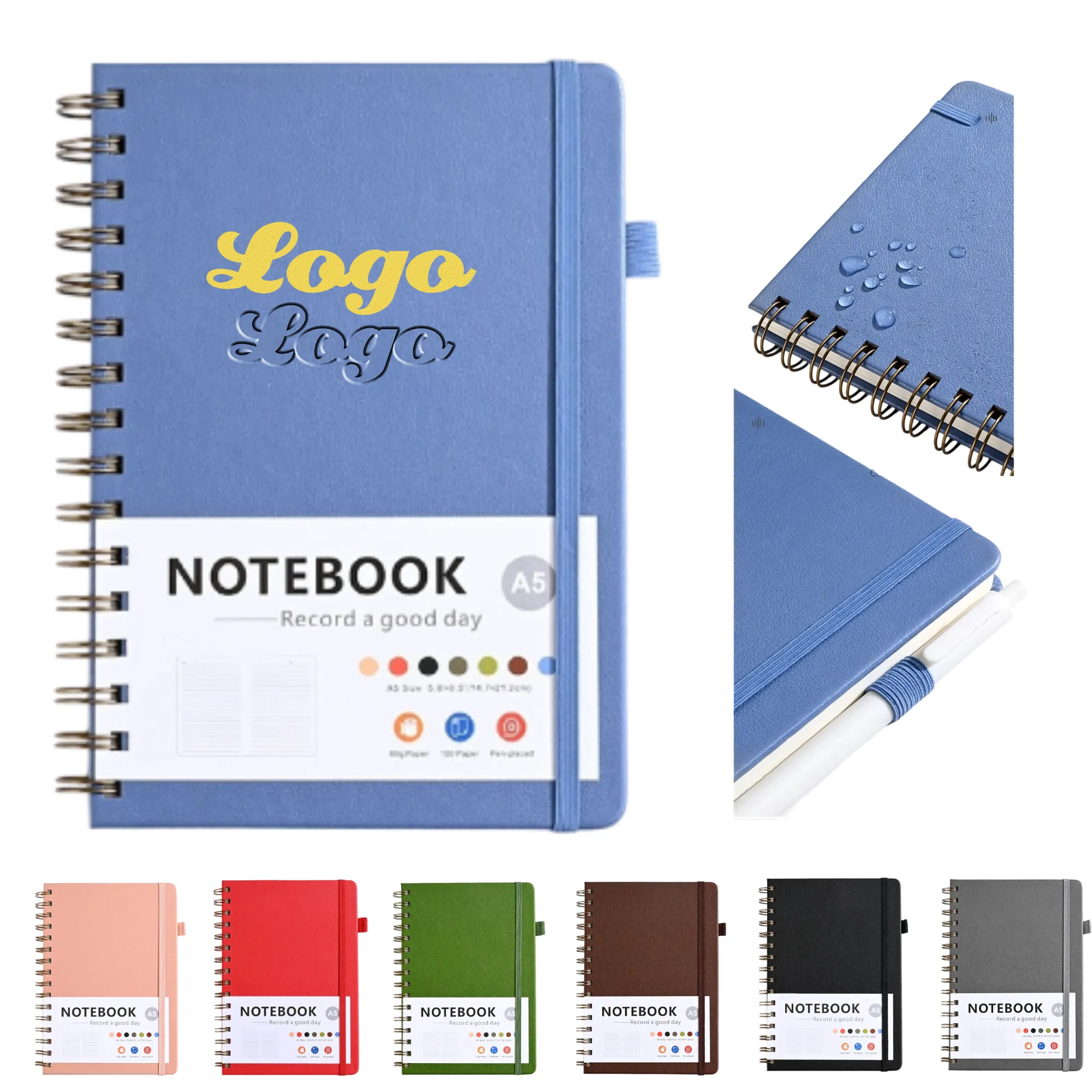 A5 Spiral - Bound Notebook Colorful Covers for Daily Use