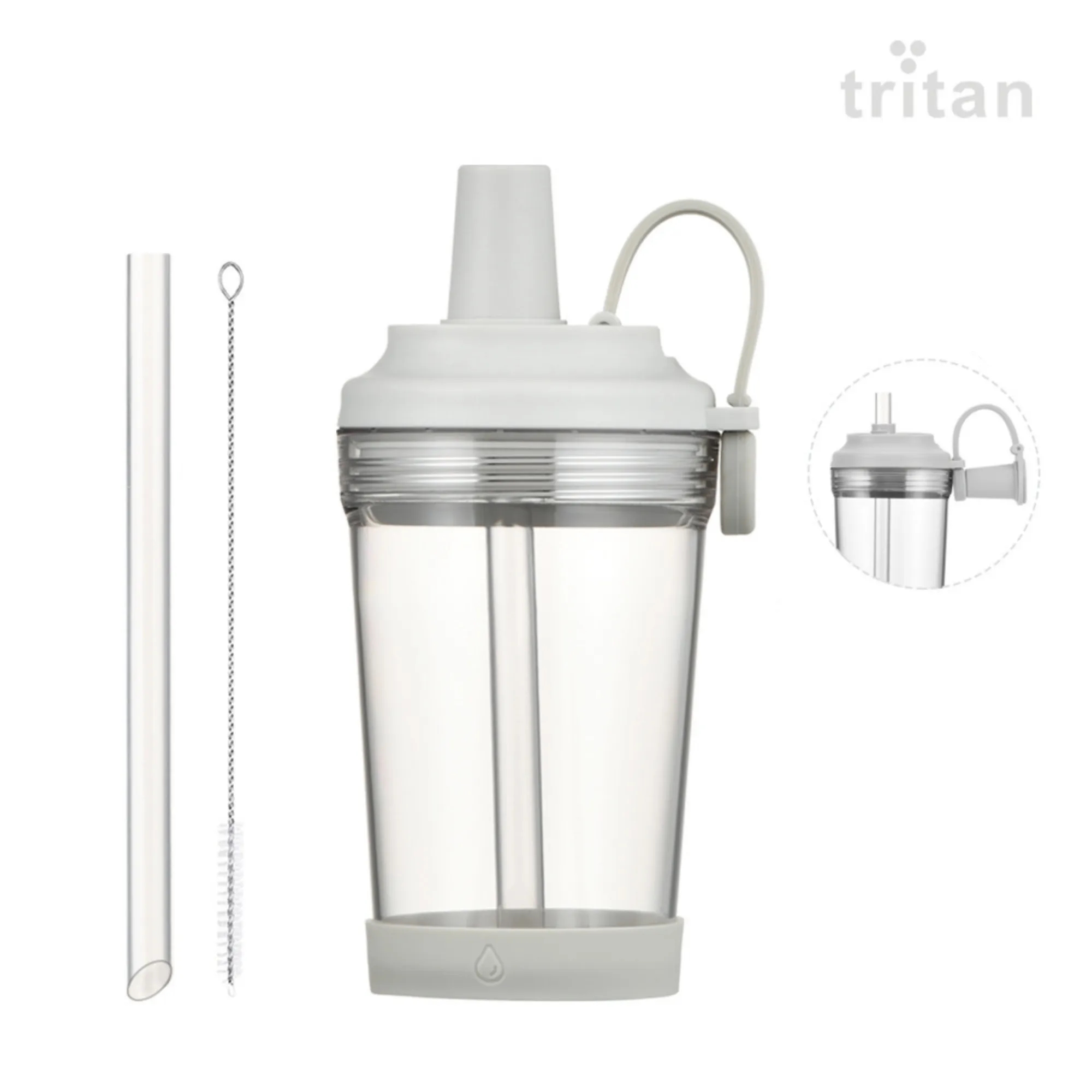 17oz Tritan Magnetic Handle Straw Cup 27
