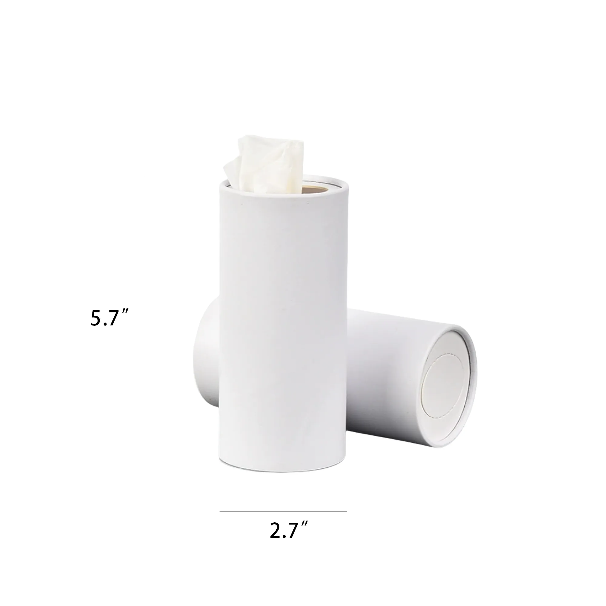 Car Cup Holder Facial Tissue Cylinder 4