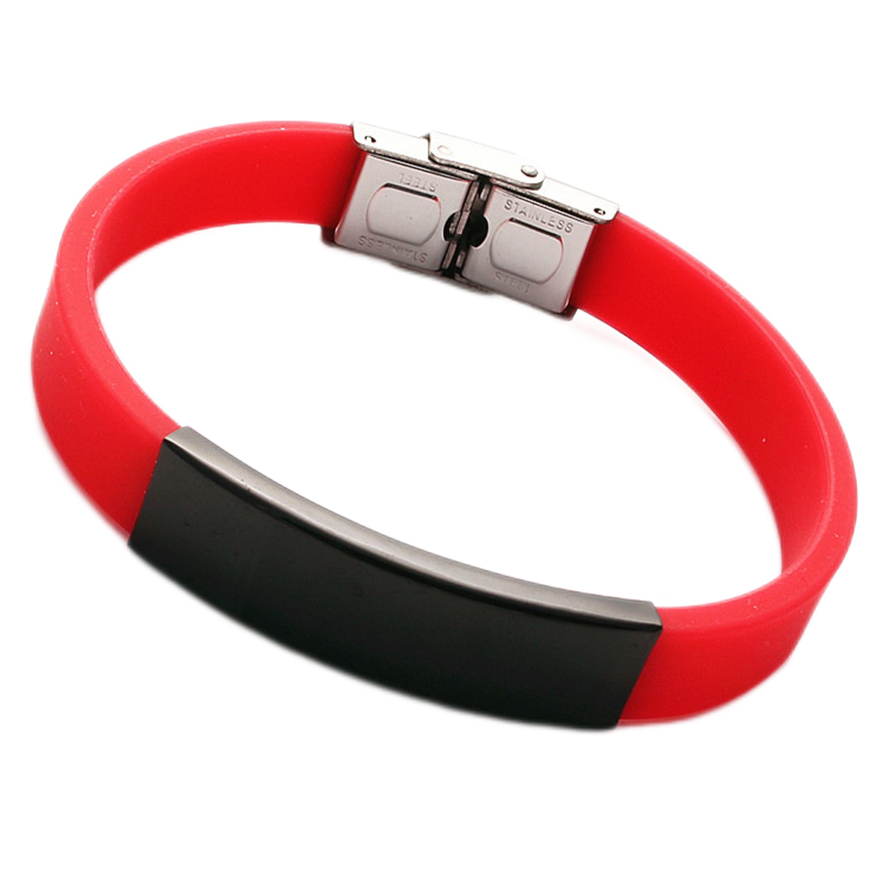 Men'S Personalized Silicone Bracelet 5