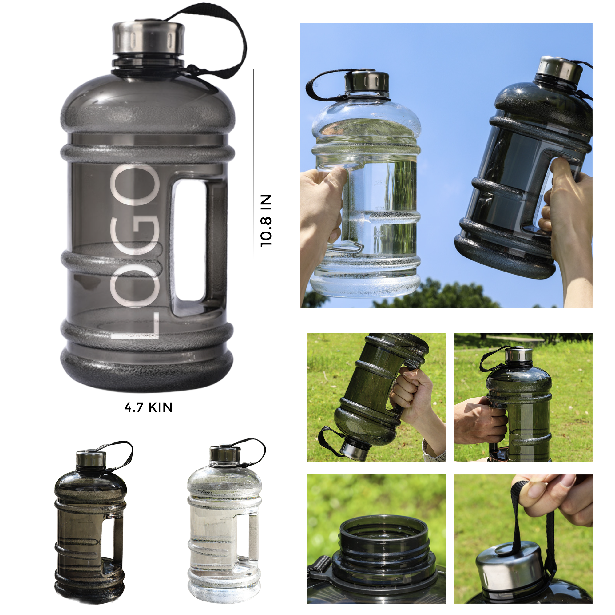 MOQ 10 PCS 68oz Large Capacity Water Bottle 2