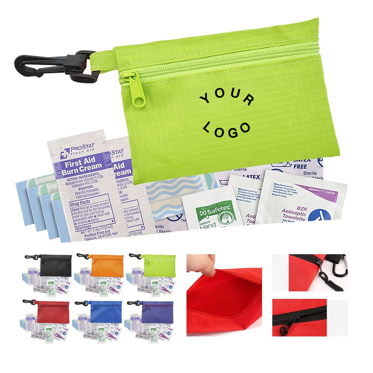 Compact First Aid Pouch with Water Resistant Fabric 3