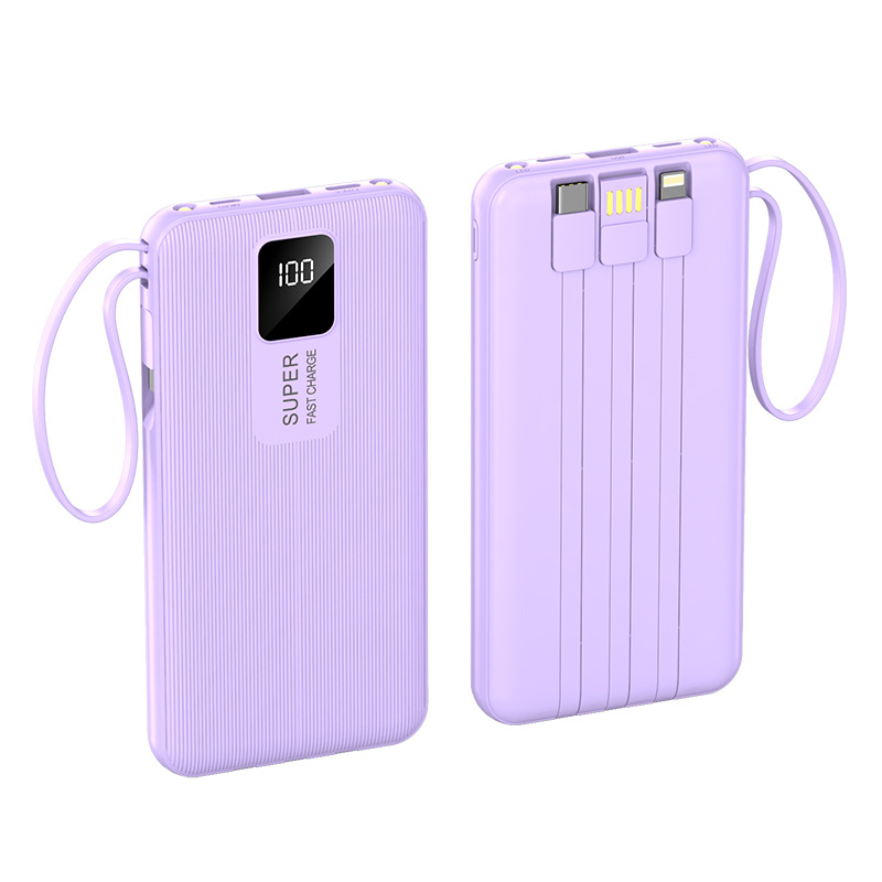 10000 Mah Power Bank W/ 4 Cables 3