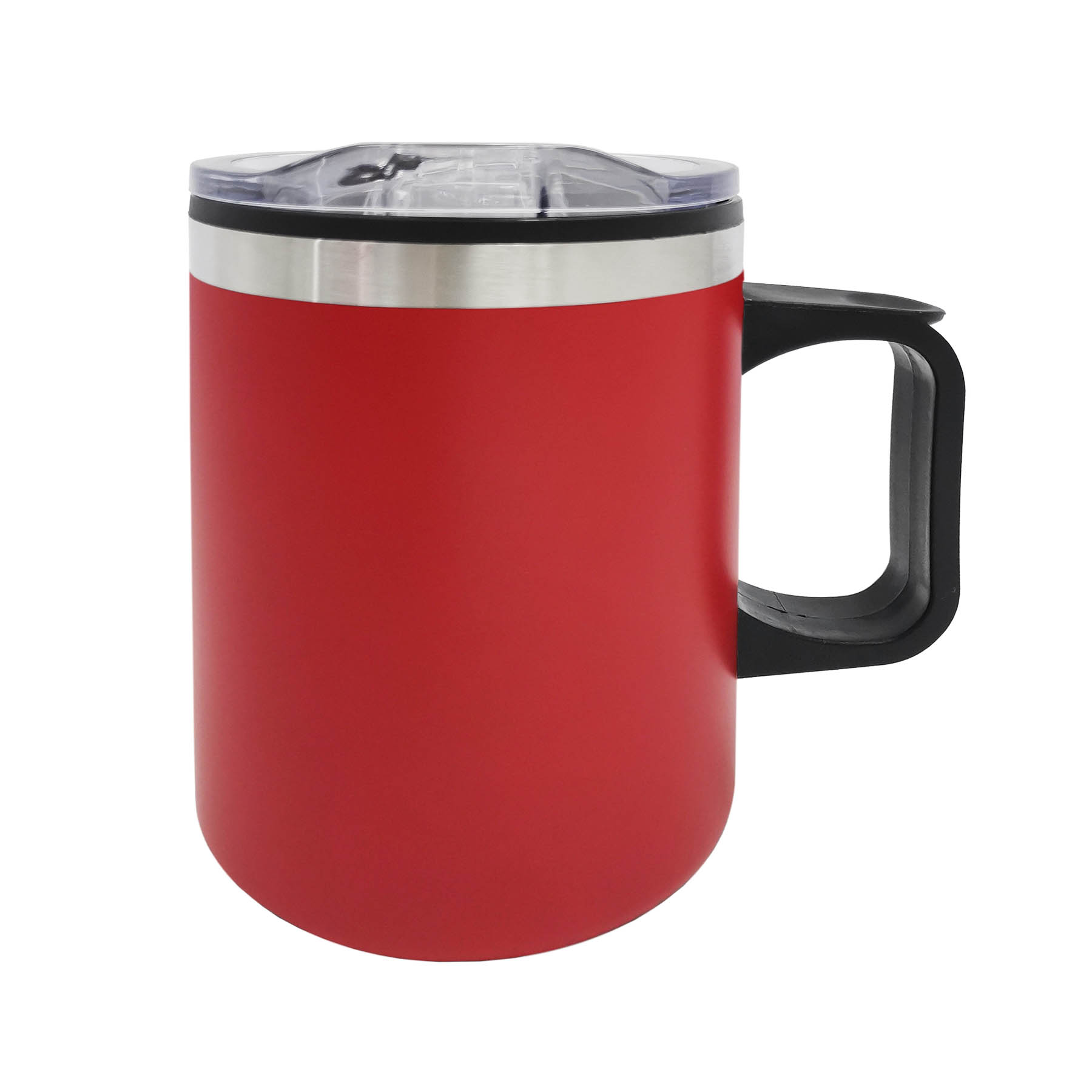 14oz. Double Wall Camping Mug w/ Clear Lid 7