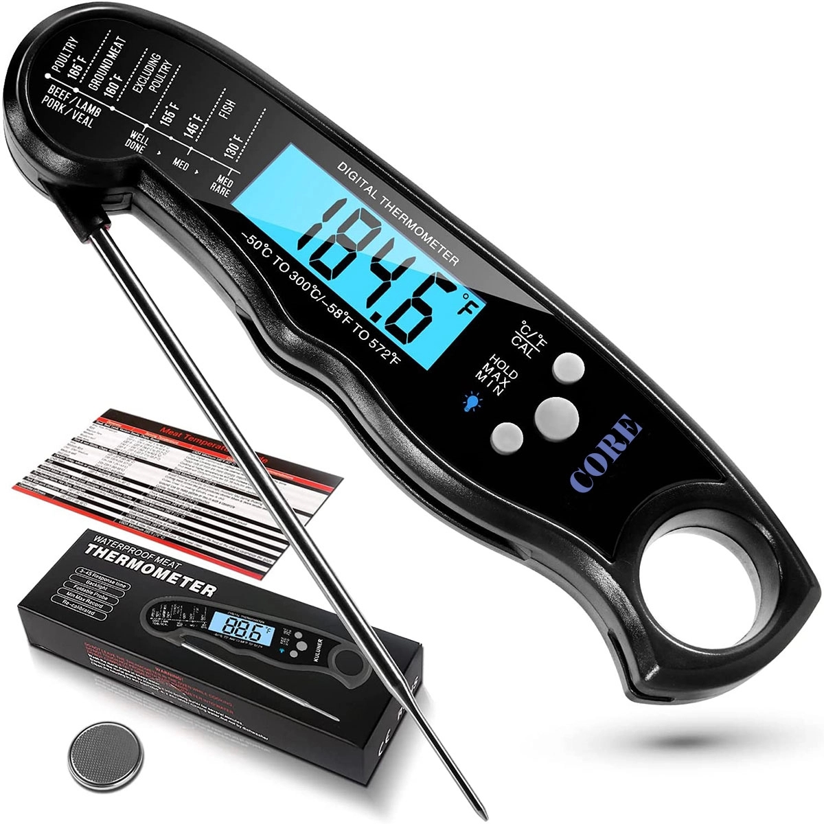 Waterproof Digital Meat Thermometer 1