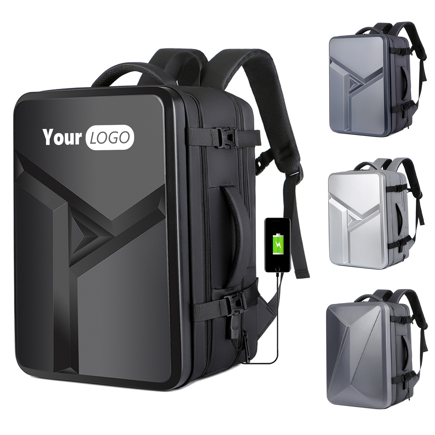Eva Large capacity hard shell laptop backpack 2