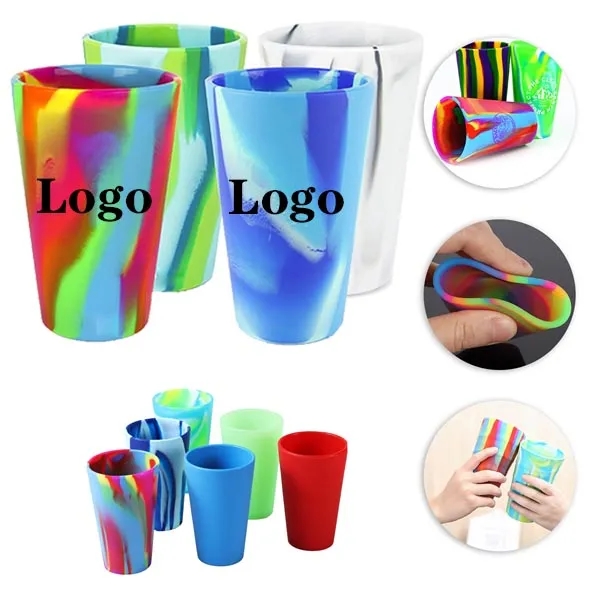 16 oz BPA-Free Silicone Pint Cups 2