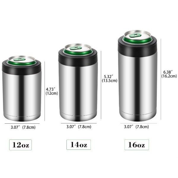 16oz Stainless Steel Vacuum Insulated Can Cooler Holder 3