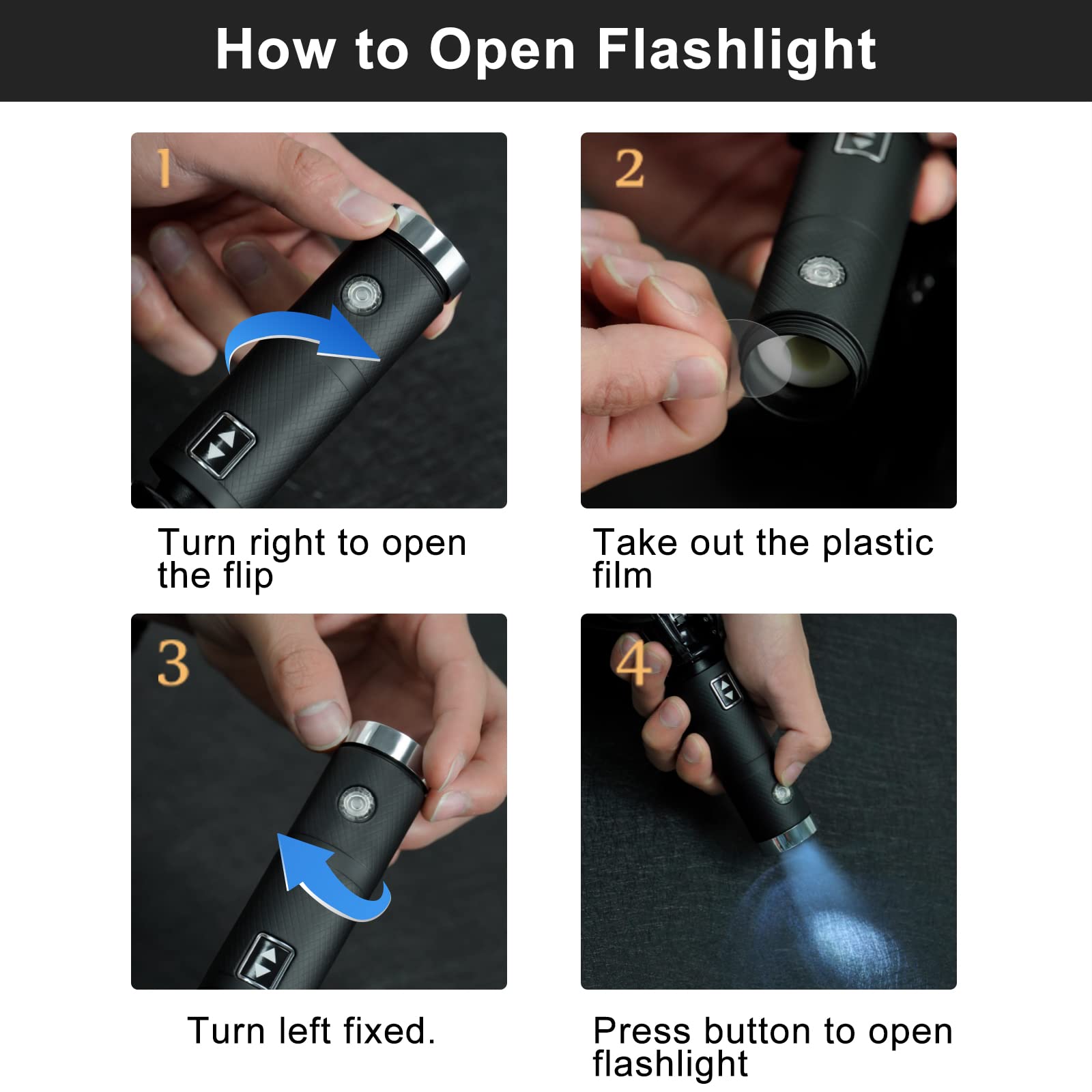 41.3in Auto-Folding LED UV Umbrella w/ Reflective Strips 2