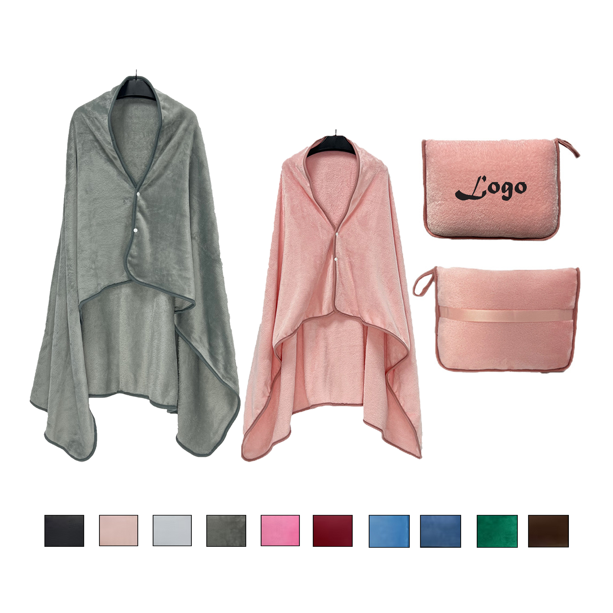 Outdoor Travel Pillow Multifunctional Shawl Blanket 3
