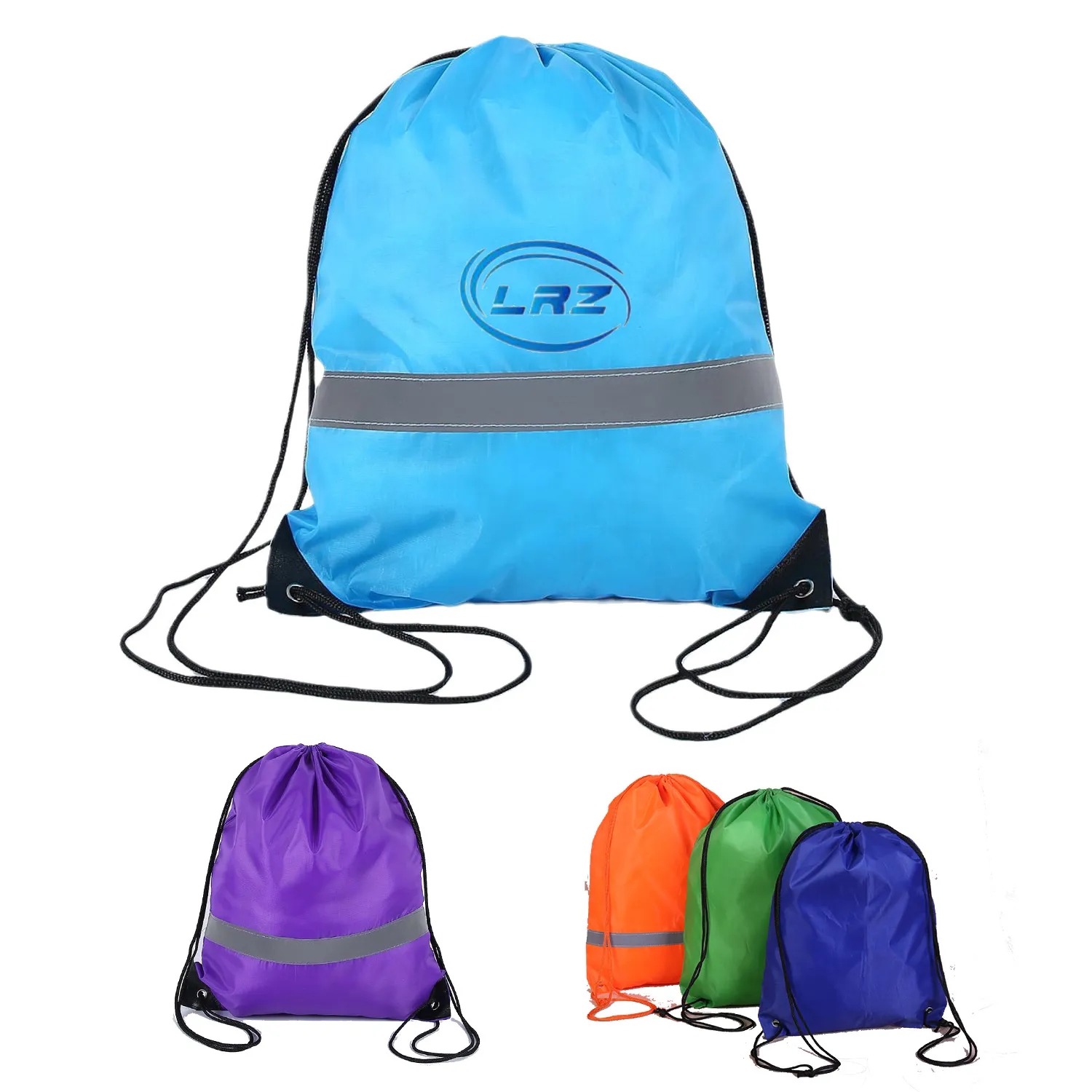 Reflective Drawstring Backpack 3