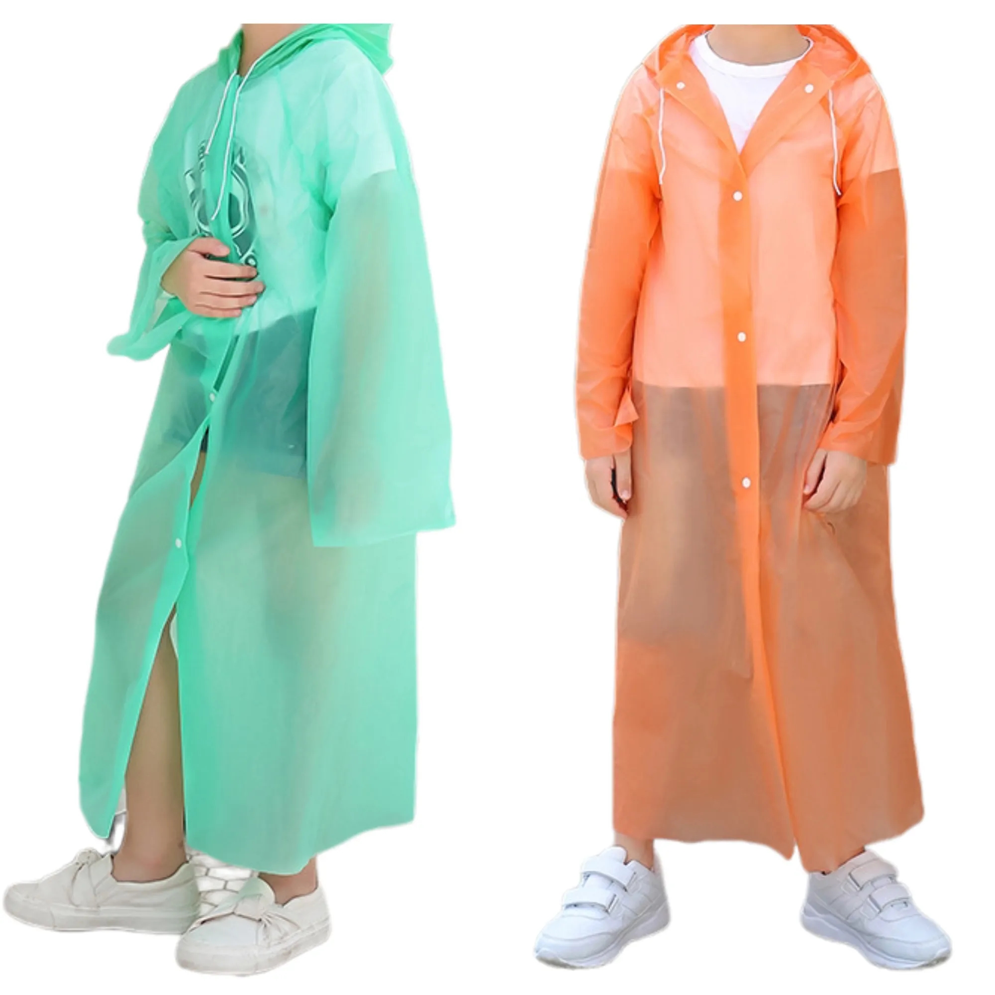 EVA Children Elastic Cuffs Raincoat 2
