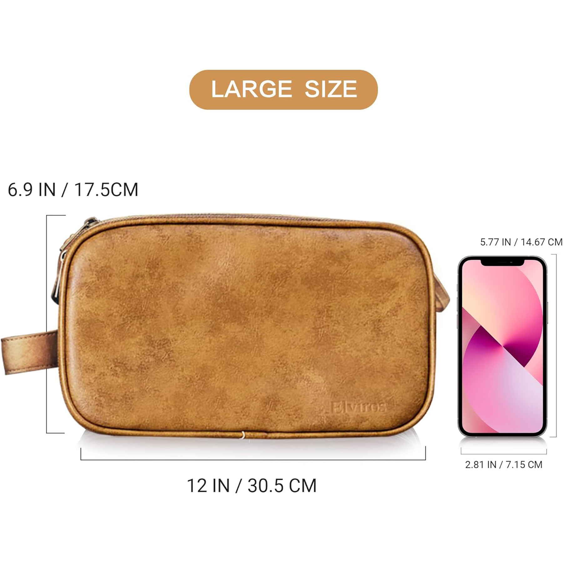 Men's Leather Storage Toiletry Bag 2