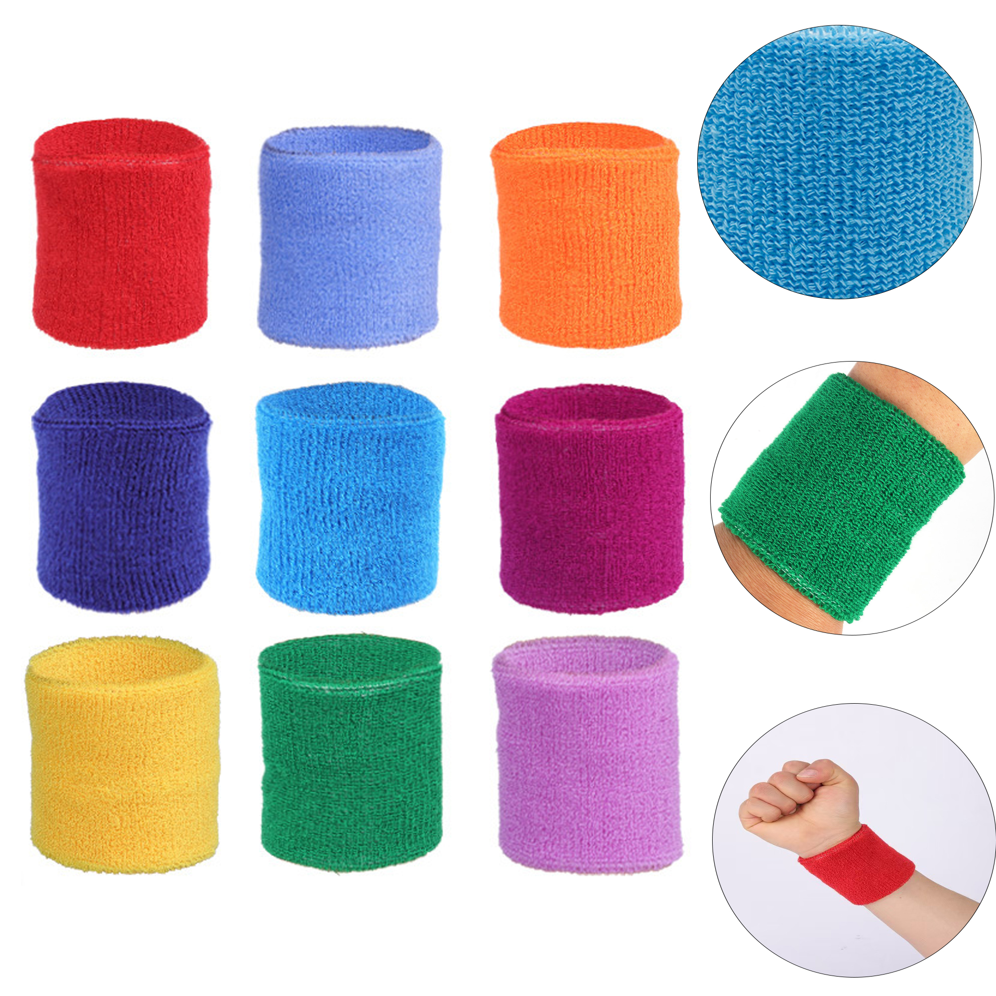 Unisex sports wrist brace Absorb sweat Wristband MOQ100 2