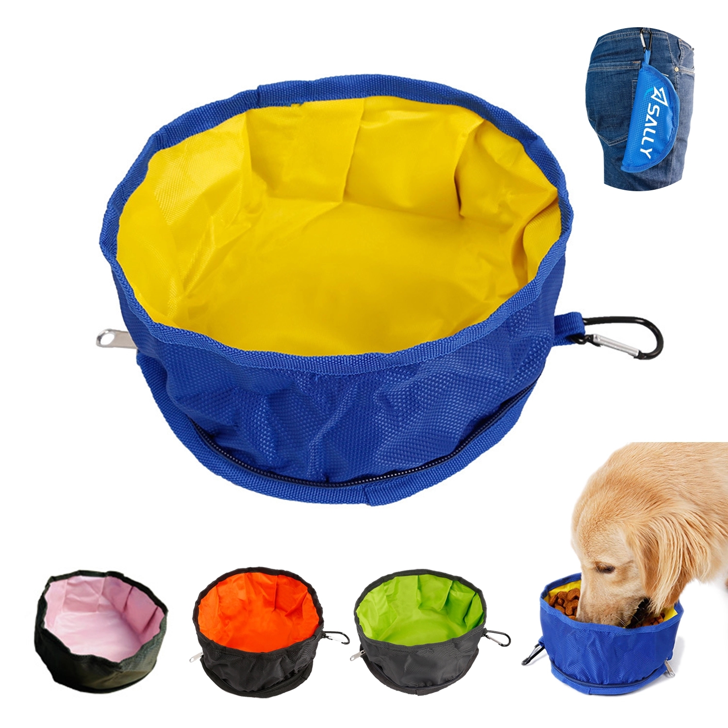 Outdoor Oxford Waterproof Foldable Pet Bowl 2
