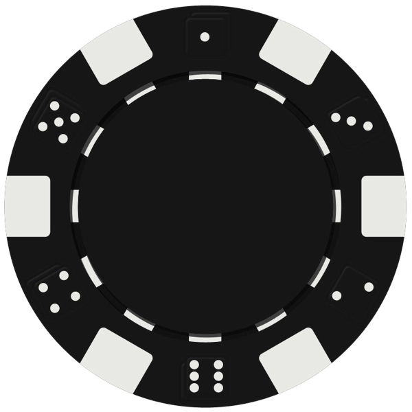 Dice Style Poker Chip with 1 Side Imprint (10 Colors) 8