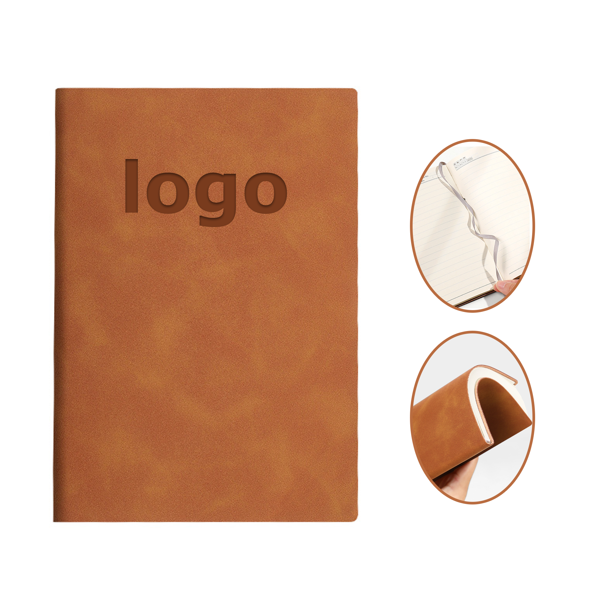 Customizable Logo Notebook 200 Pages For Work/Travel/College 2