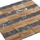 Black Marble and Wood Coaster Set 13