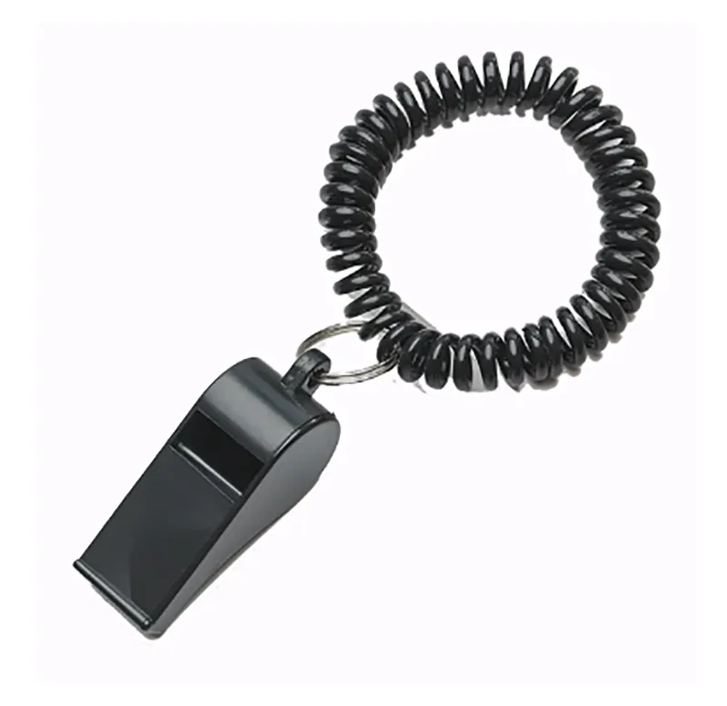 Coaches Referees Whistle with Coiled Bracelet Keychain 2