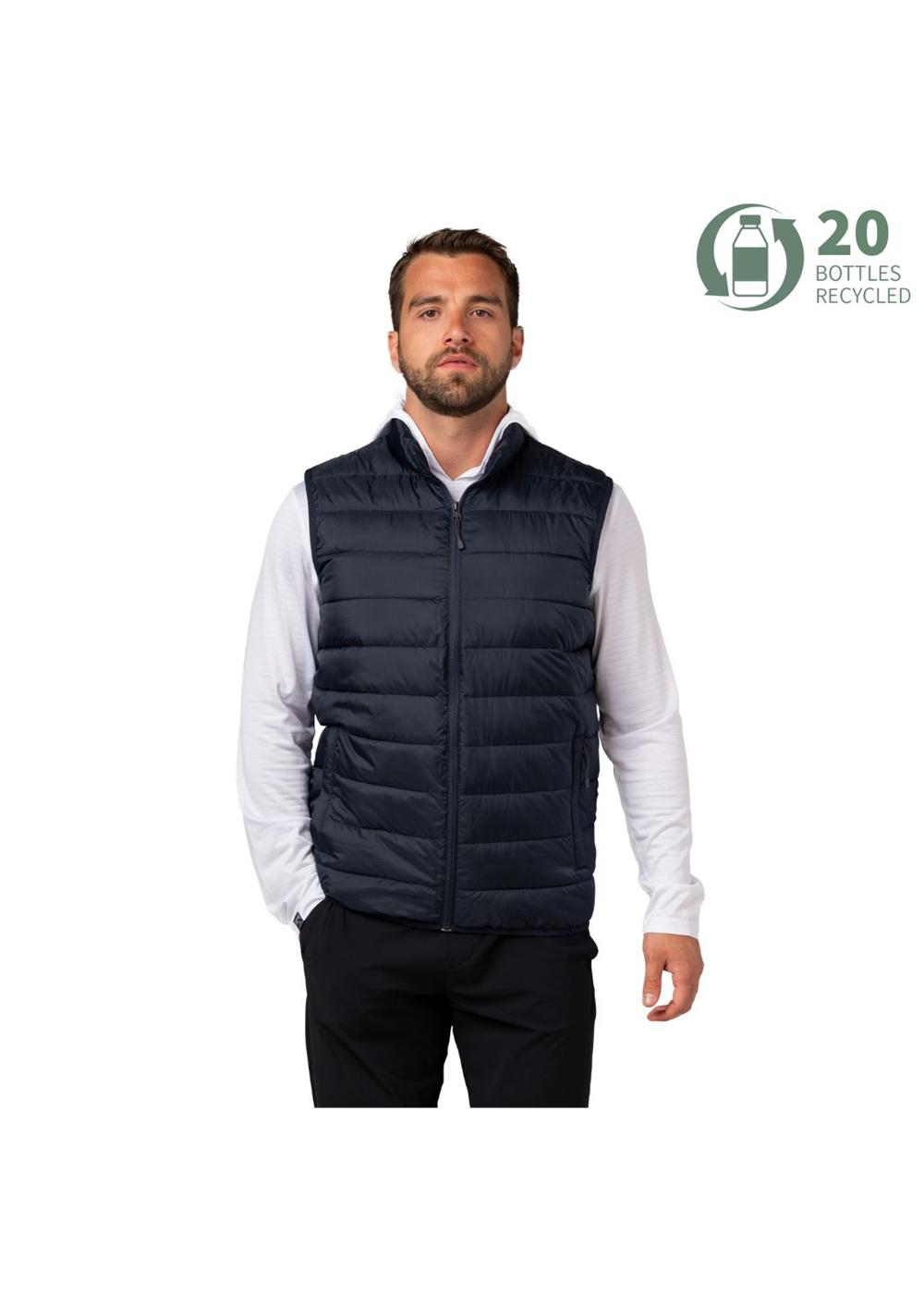 Storm Creek Men's Pacific Puffer 100 GSM Insulated Faux Down Packable Quilted Vest 21