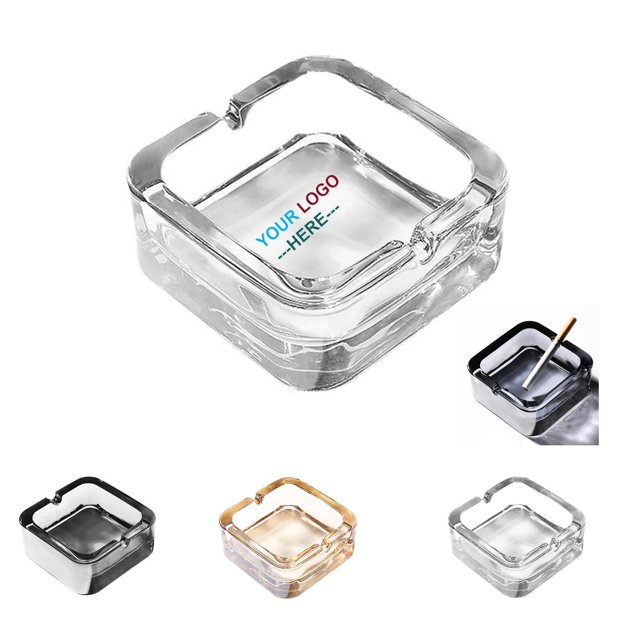 Crystal Glass Ashtray 3