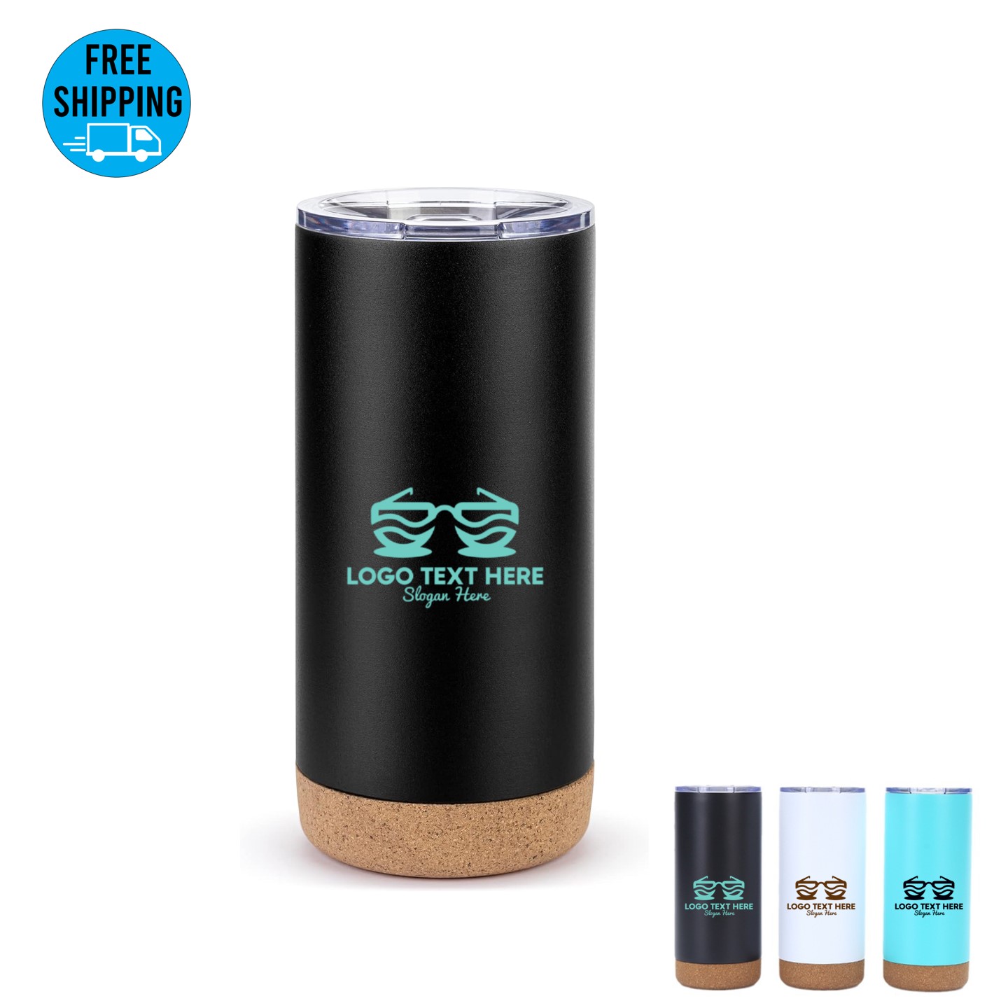 16oz Vacuum Tumbler with Cork Bottom 3
