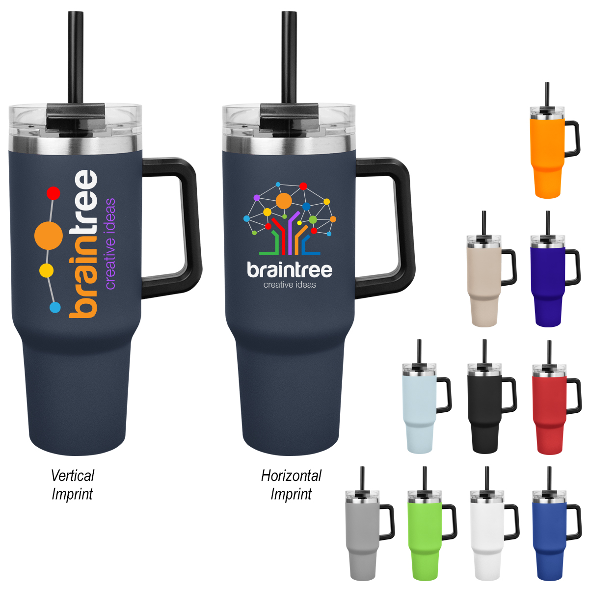 40 Oz. Full Color Intrepid Recycled Stainless Steel Tumbler 14