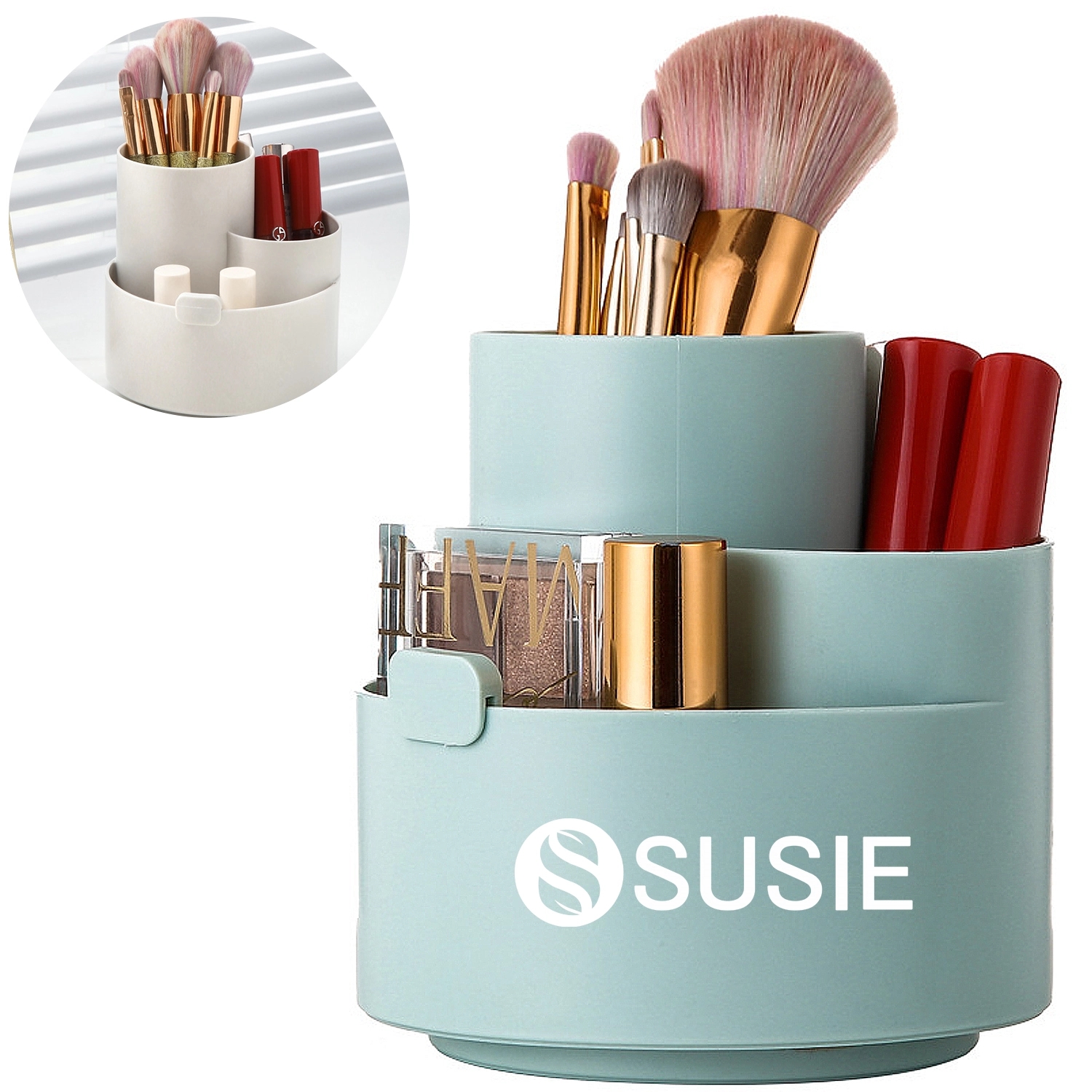 360 Degree Rotating Makeup Organizer 1