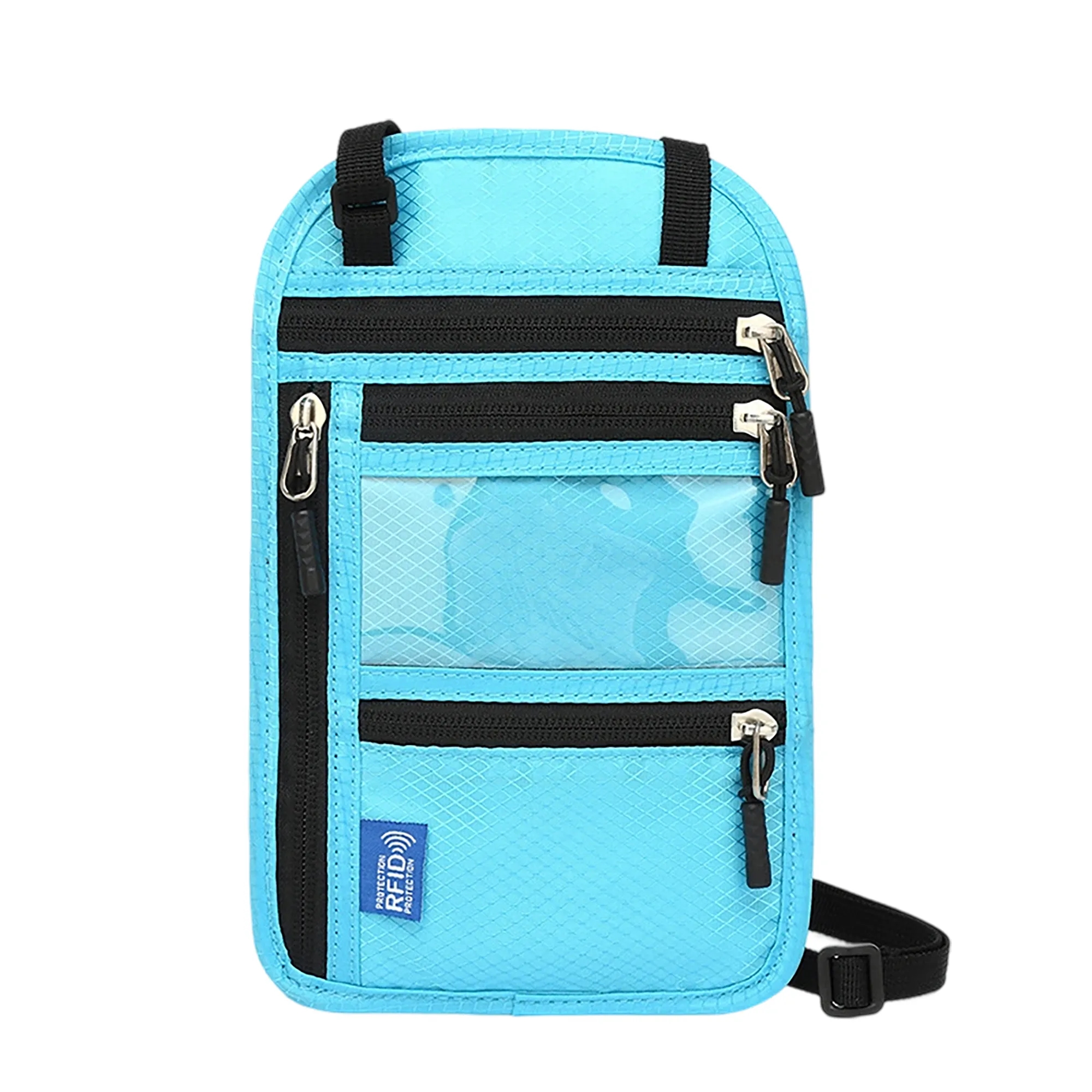 Neck Strap Passport Holder with Window 5