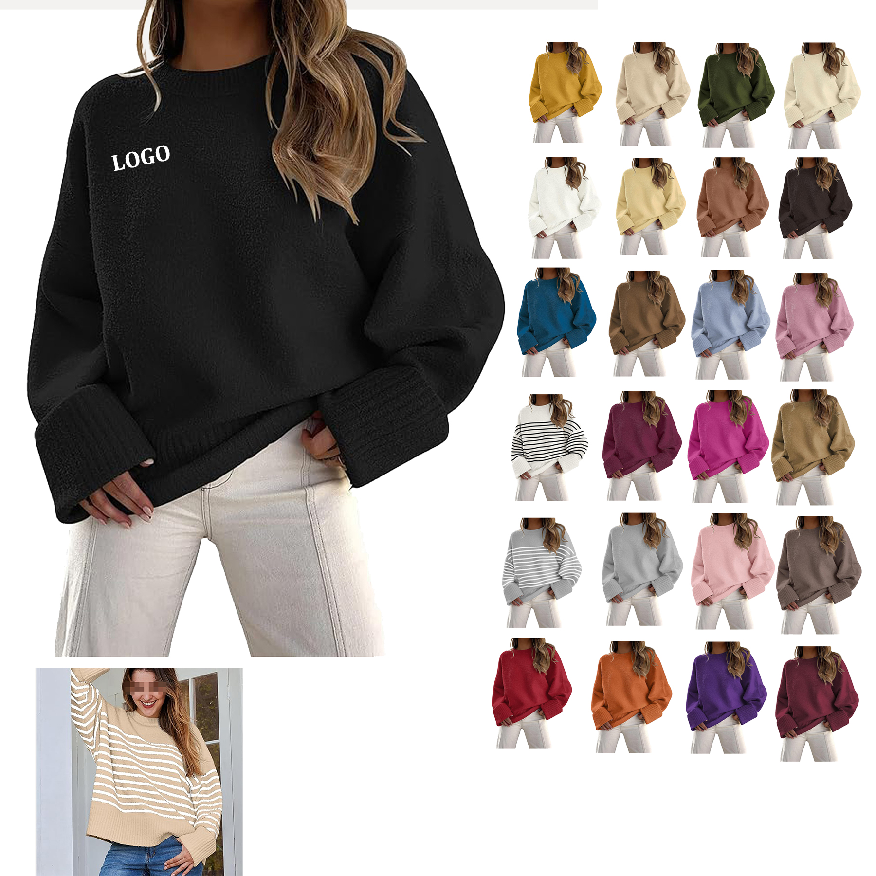 Pullover Sweater, custom hoodie or sweatshirt with logo imprint 8