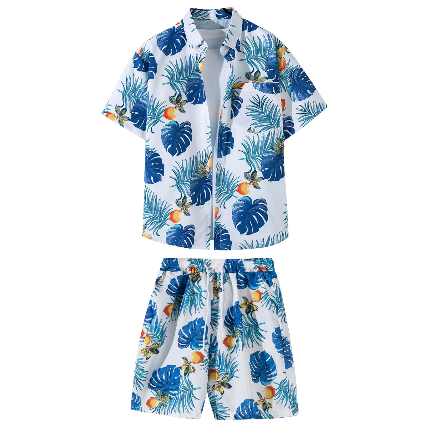 2 Pieces Hawaiian Shirts And Shorts Sets 9