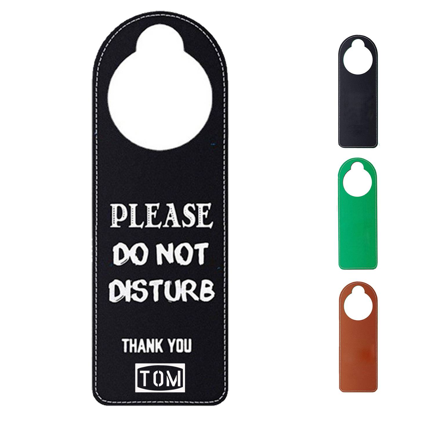 Hotel PU Leather Please Do Tot Disturb Sign 6