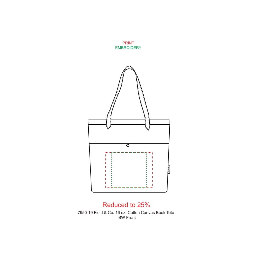 Field & Co. 16 oz. Cotton Canvas Book Tote 48