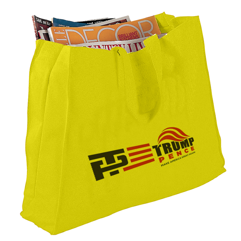 Canvas Gusset Tote Bag, custom tote bag with logo imprint 3