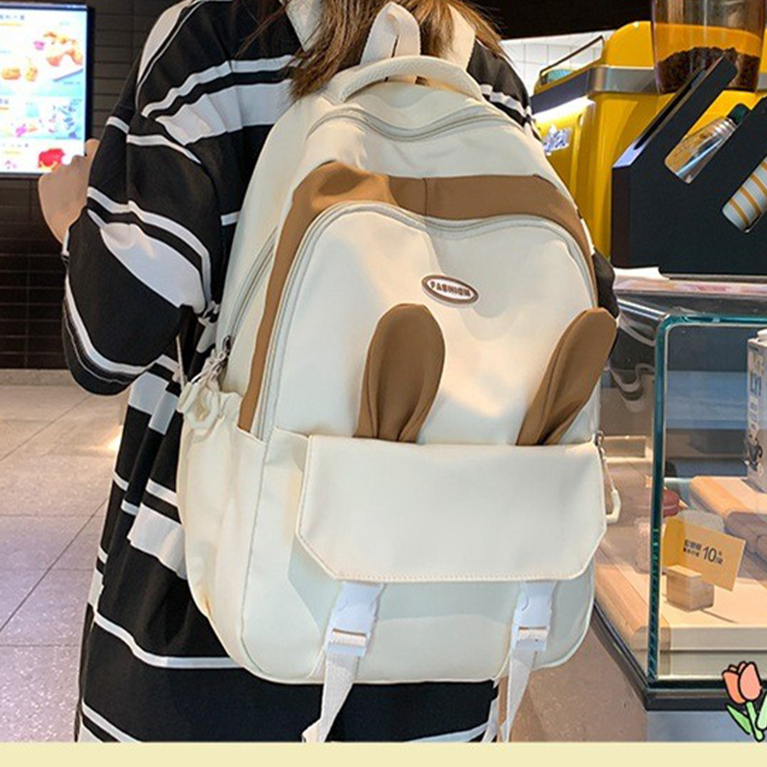 Cute Rabbit Academy Style Schoolbag Backpack 6