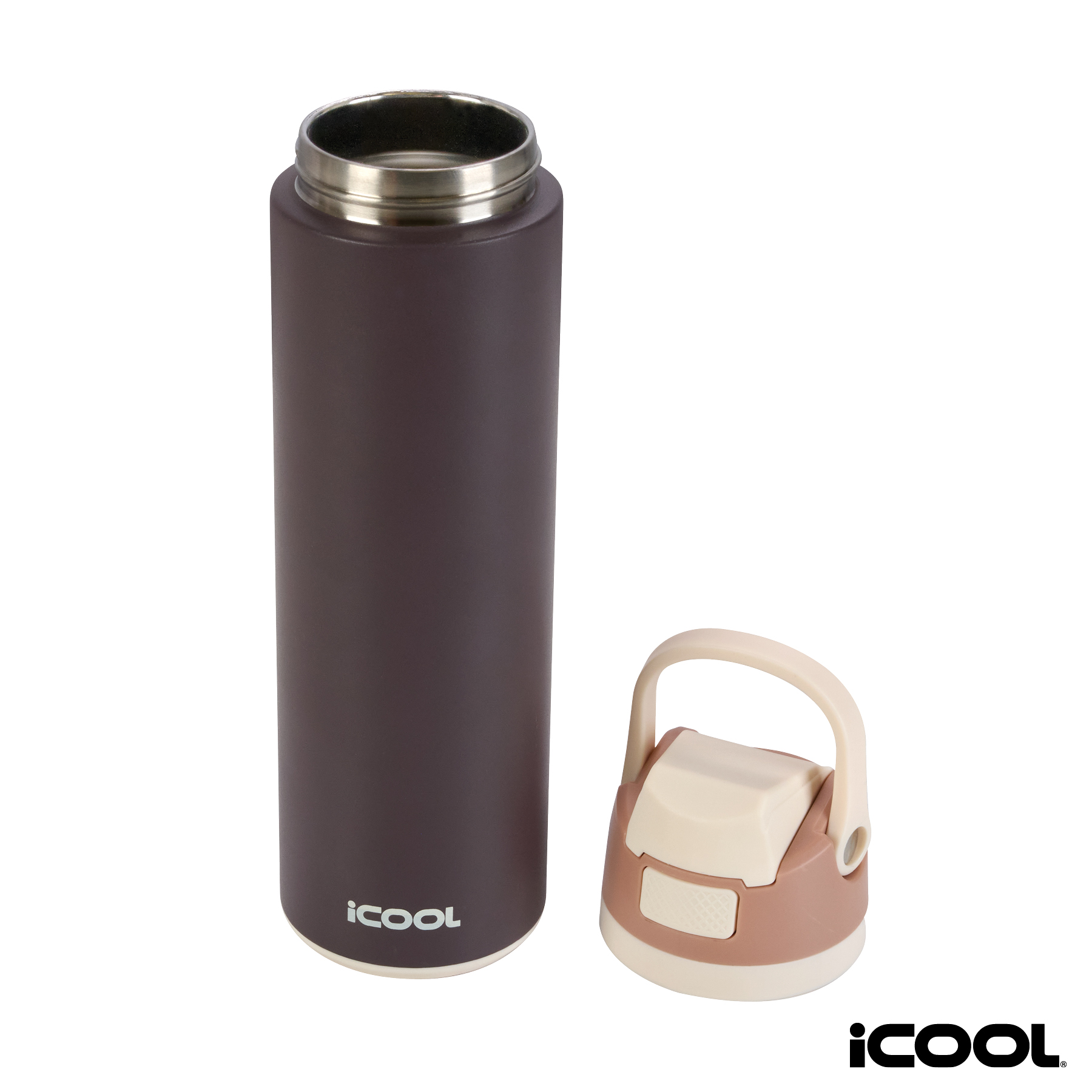 iCOOL® Manitou 24 oz. Double Wall, Recycled Stainless Steel Water Bottle 11