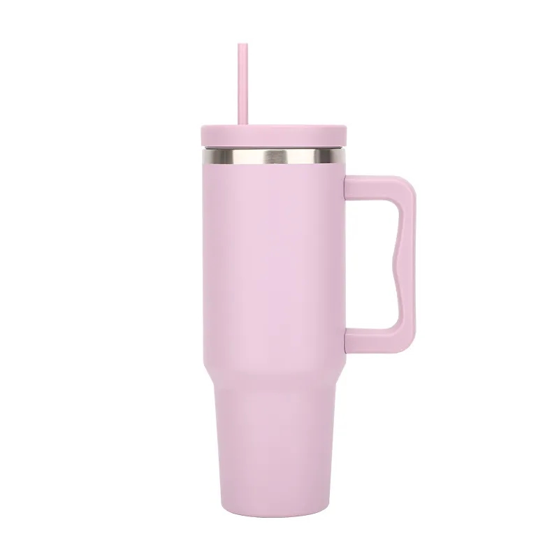 40 oz Tumbler with Handle and Straw 11